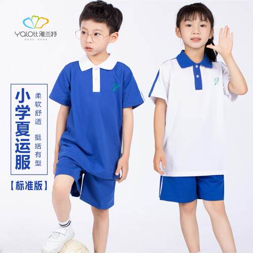 雅兰特标准深圳校服小学生夏运服透气舒适短袖上衣
