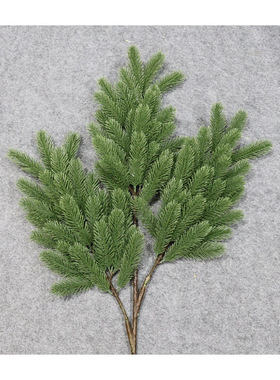 仿真植物柳杉绿植假杉树叶园林软装松枝 假树枝装饰圣诞冷杉树叶