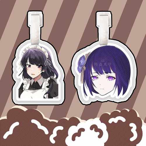 原神雷电将军行李箱行李牌书包挂件挂链挂饰挂牌吊牌周边抖音同款