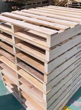 实木板叉翻新木托盘惠CFO州现货直销木托板流卡车板物垫仓防潮木