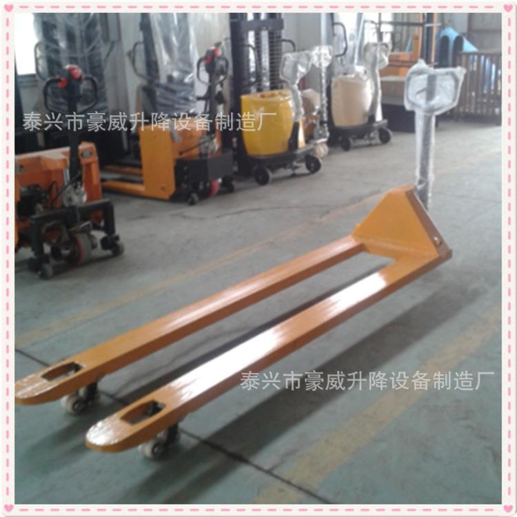 供应1TT32T5T手动高液压托盘车堆搬运995 地牛手车拉车坦克拖车