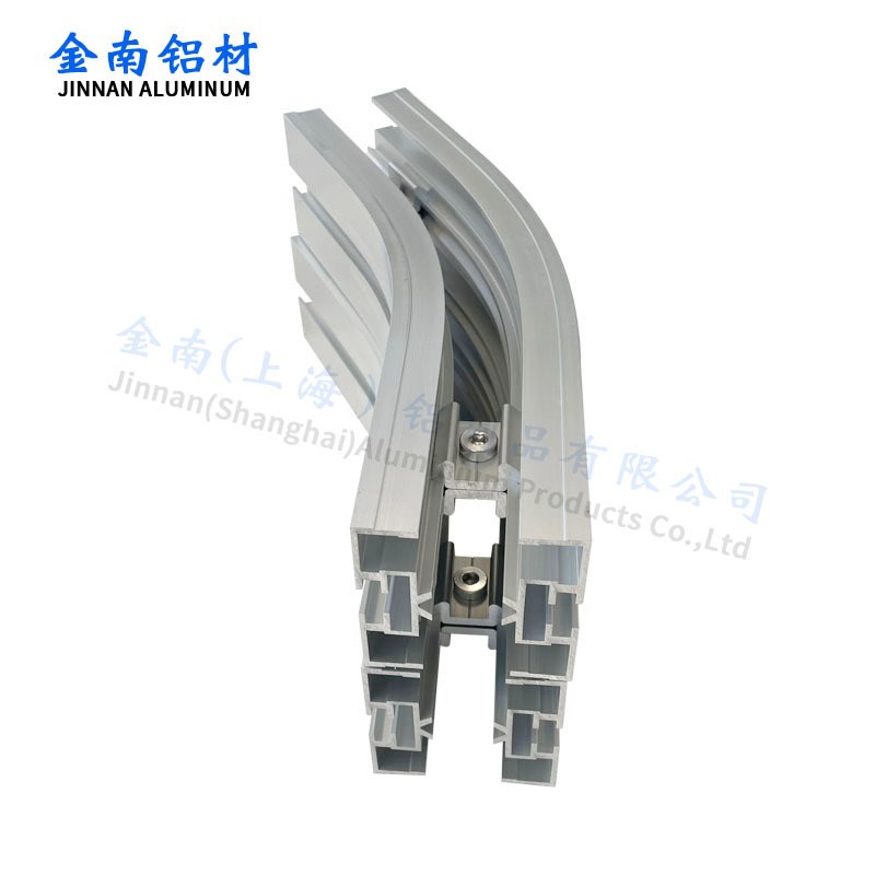 南63柔9输送链65铝合金轨道型材金H性0度弯弧加工铝合金输送梁