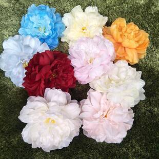 厂家仿真牡丹花婚COH庆绢头花墙引装 饰用仿真花插路花花拱门花头