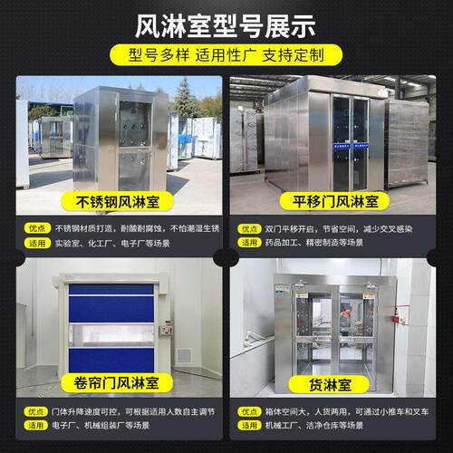 人双吹室厂风淋车间尘工厂净化除食品不锈CX-2479-钢无尘车间风淋