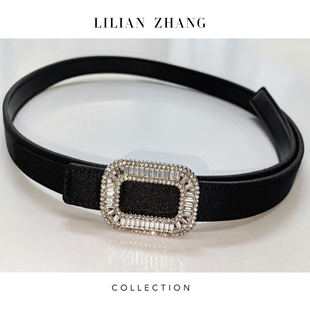 LILIAN ZHANG 搭配单品—轻奢——搭配绽放镶钻光芒腰带 2413002