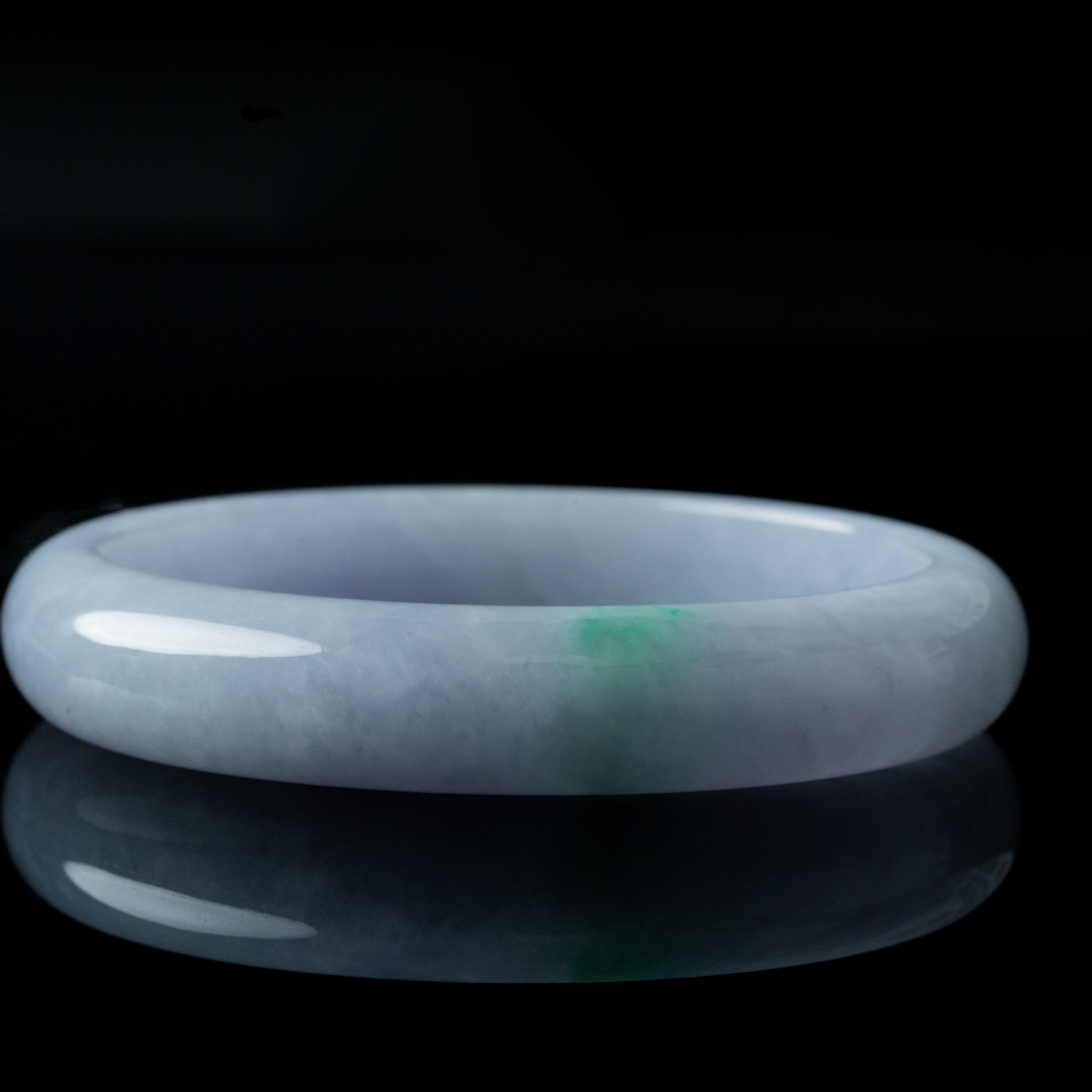 天然翡翠手镯 平安镯