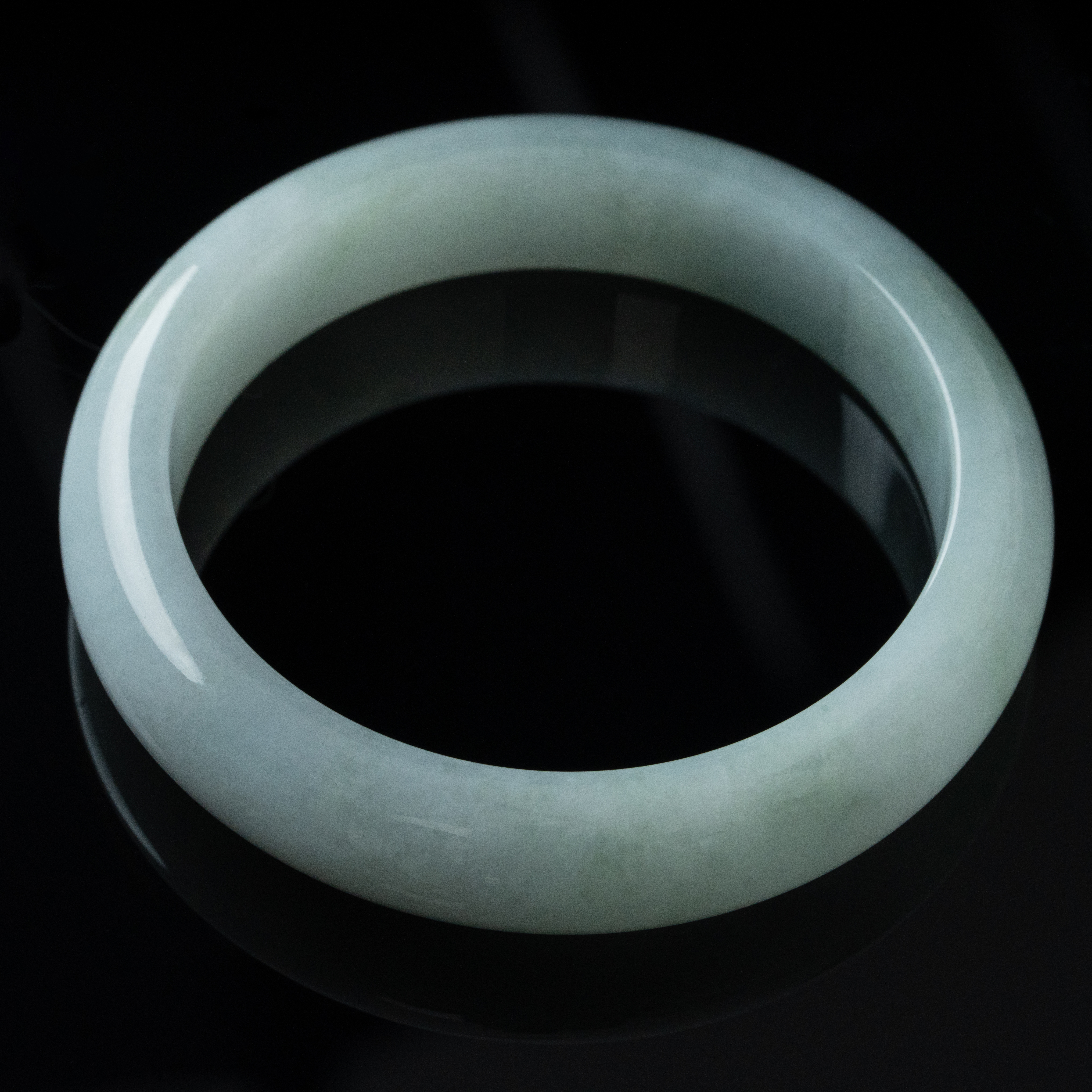 天然翡翠手镯 平安镯