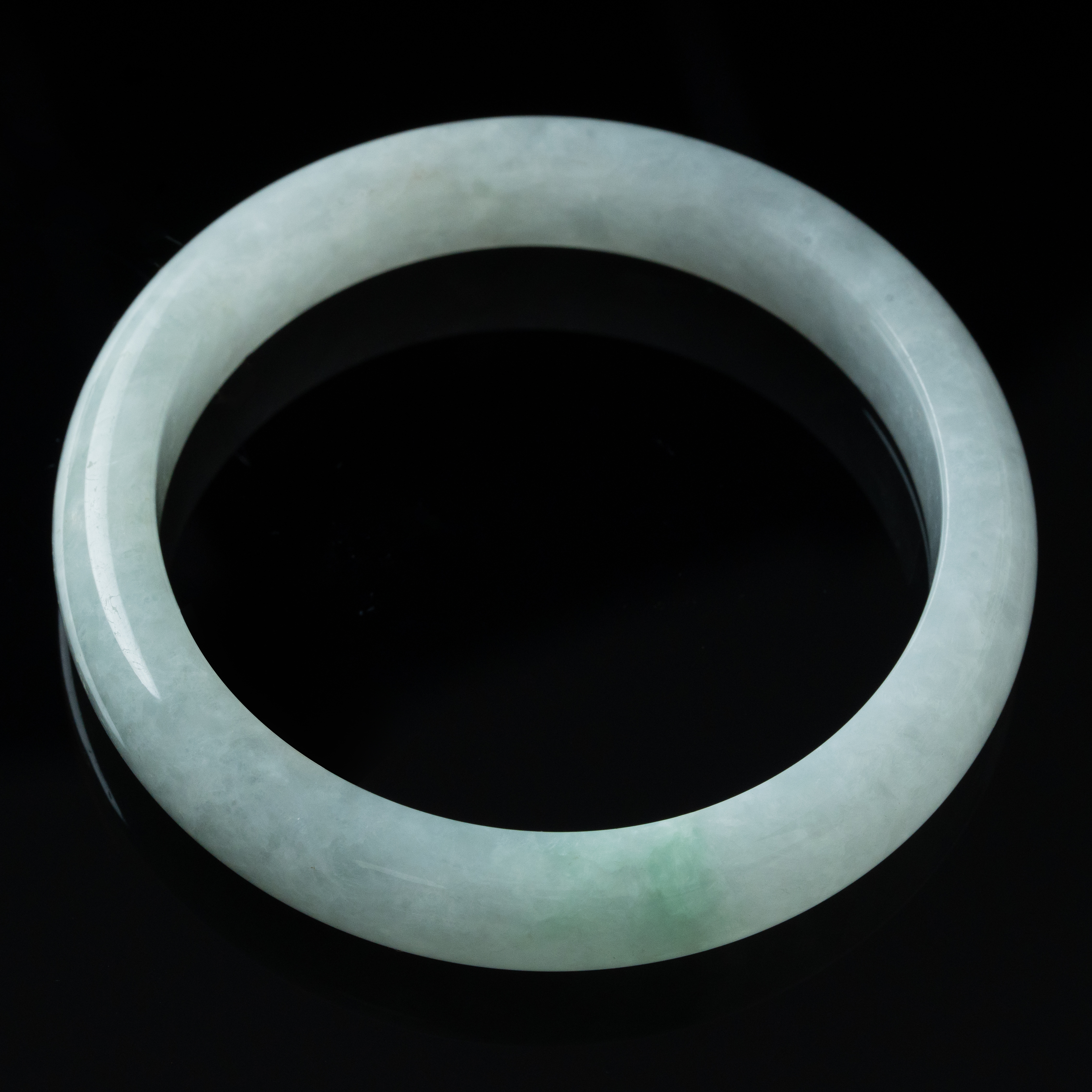 天然翡翠手镯 平安镯