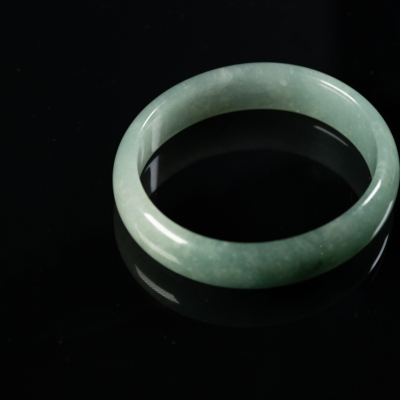 安哒赢天然翡翠54.2蓝水贵妃手镯