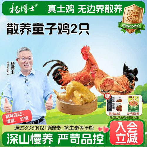 杨博士皖南散养土鸡童子鸡