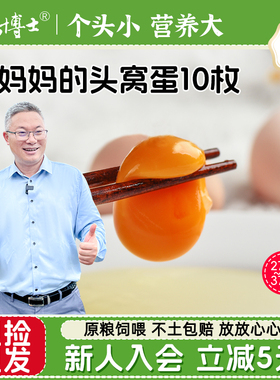 杨博士皖南土鸡蛋散养初生蛋小鸡蛋妈妈头窝蛋10枚