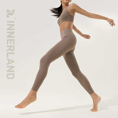 INNERLAND高腰收腹暖绒紧身裤