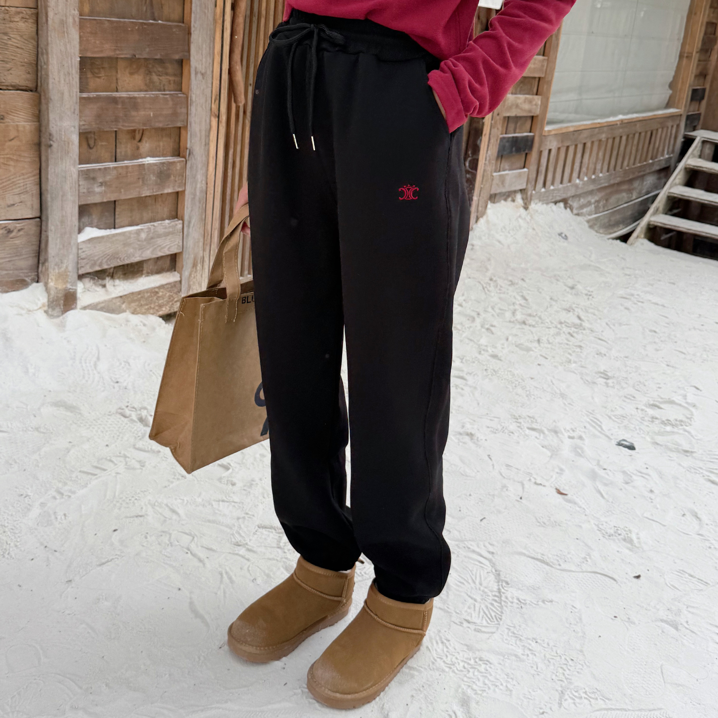 巨保暖加绒加厚女童运动裤冬女孩