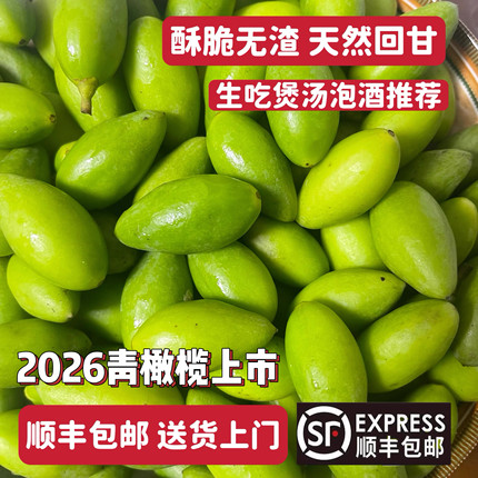 2026潮汕青果原味二号青橄榄煲汤新鲜橄榄生吃檀香橄榄黄橄榄顺丰
