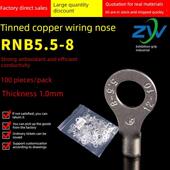 国家标准a级铜圆裸头Rnb5.5 o型冷压端子座专用发票100个