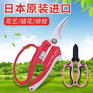 园艺家用花剪插花修枝剪 进口日本花艺师鲜花枝剪打刺花艺剪刀日式