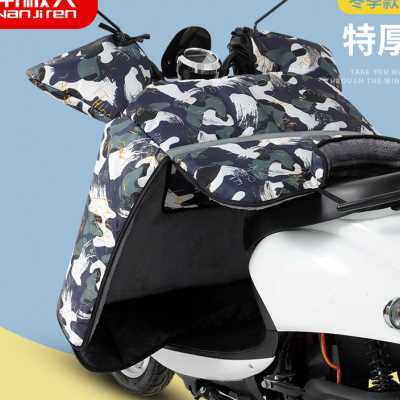 电动车挡风被冬款加绒加厚加宽加大踏板三轮车摩托防风罩冬季防水
