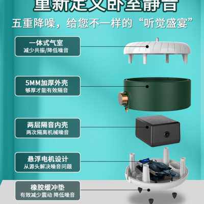 鱼缸氧气泵超静音增氧泵养鱼增氧器小型打氧泵水族箱加氧泵充氧泵