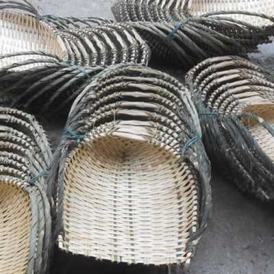 加粗加厚手工竹制品竹编簸箕泥箕粪箕农用建筑垃圾挑泥沙挑菜箩筐