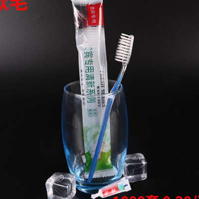 宾馆酒店专用的一次性牙膏牙刷套装二合一洗漱用品家用待客整箱