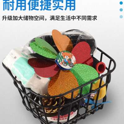 儿童自行车车筐121416寸童车铁筐小孩单车通用前车框车篓车篮配件