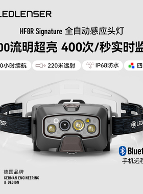 【全自动感应】德国莱德雷神HF8R sig头灯强光超亮长续航四色光