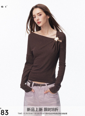 SEGI 捏褶金属夏威夷花打底长袖 12.29 20:00 新品限时8折