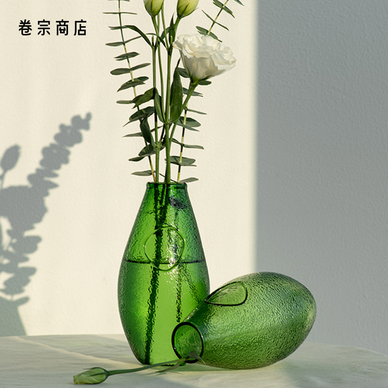 卷宗商店 | TICKLE QUO SLOWLY RISING 现代设计感琉璃玻璃花瓶