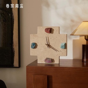 卷宗商店| MATRICO至序 矿石时钟天然洞石家居摆件礼物