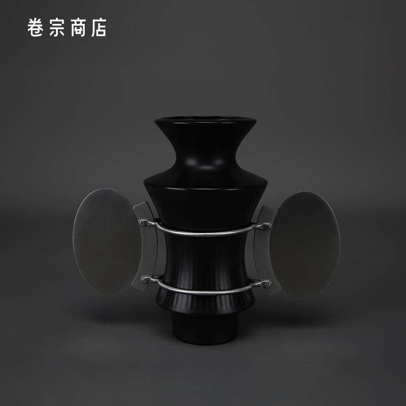 花器双耳环抱花器（敞口）