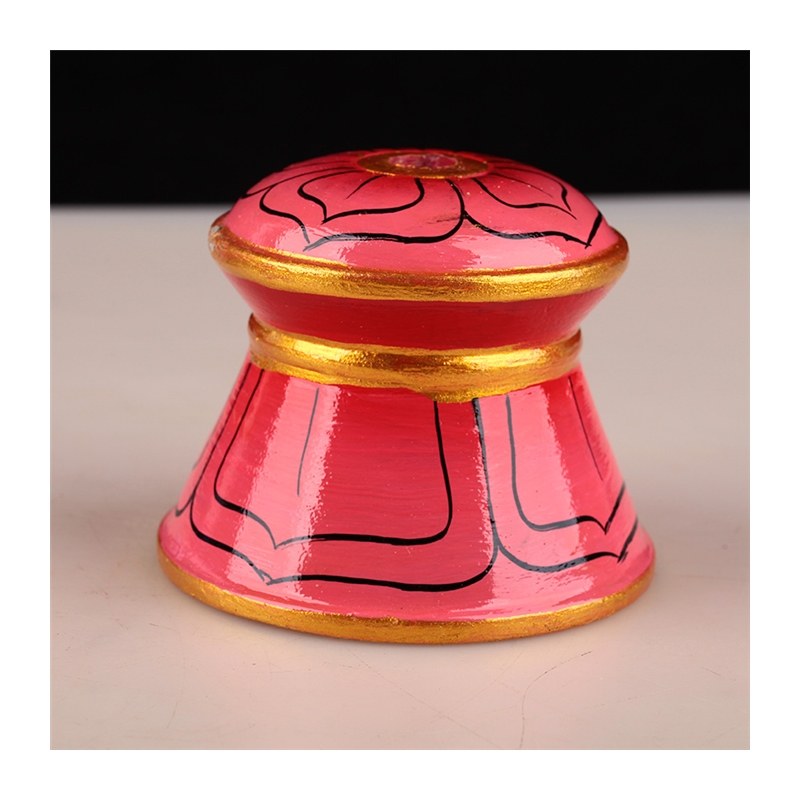 藏传用品密宗法器锡杖财神幡摩尼宝竹质招财箭旗幡带底座