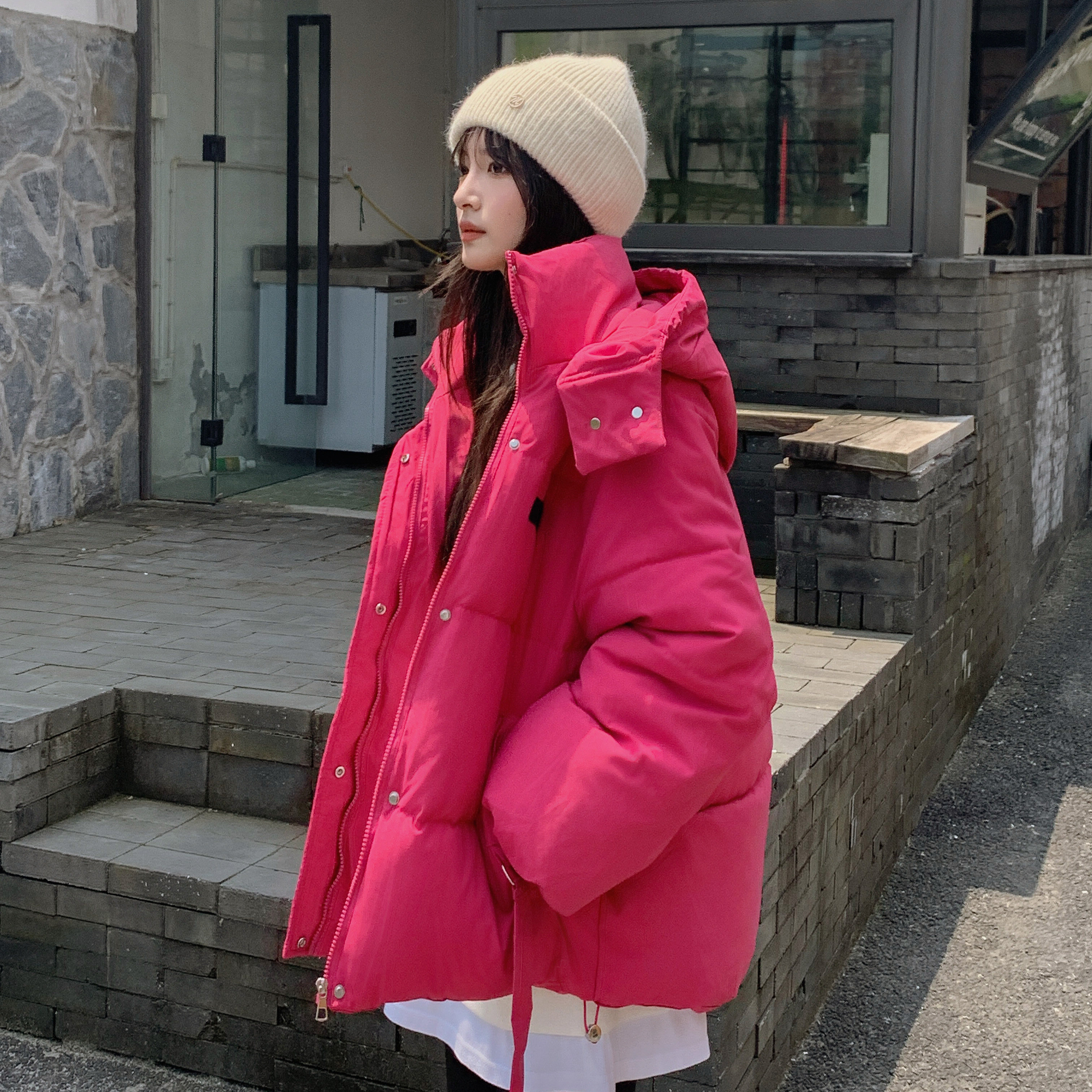 2024羽绒棉服女短款韩版宽松棉衣/棉服