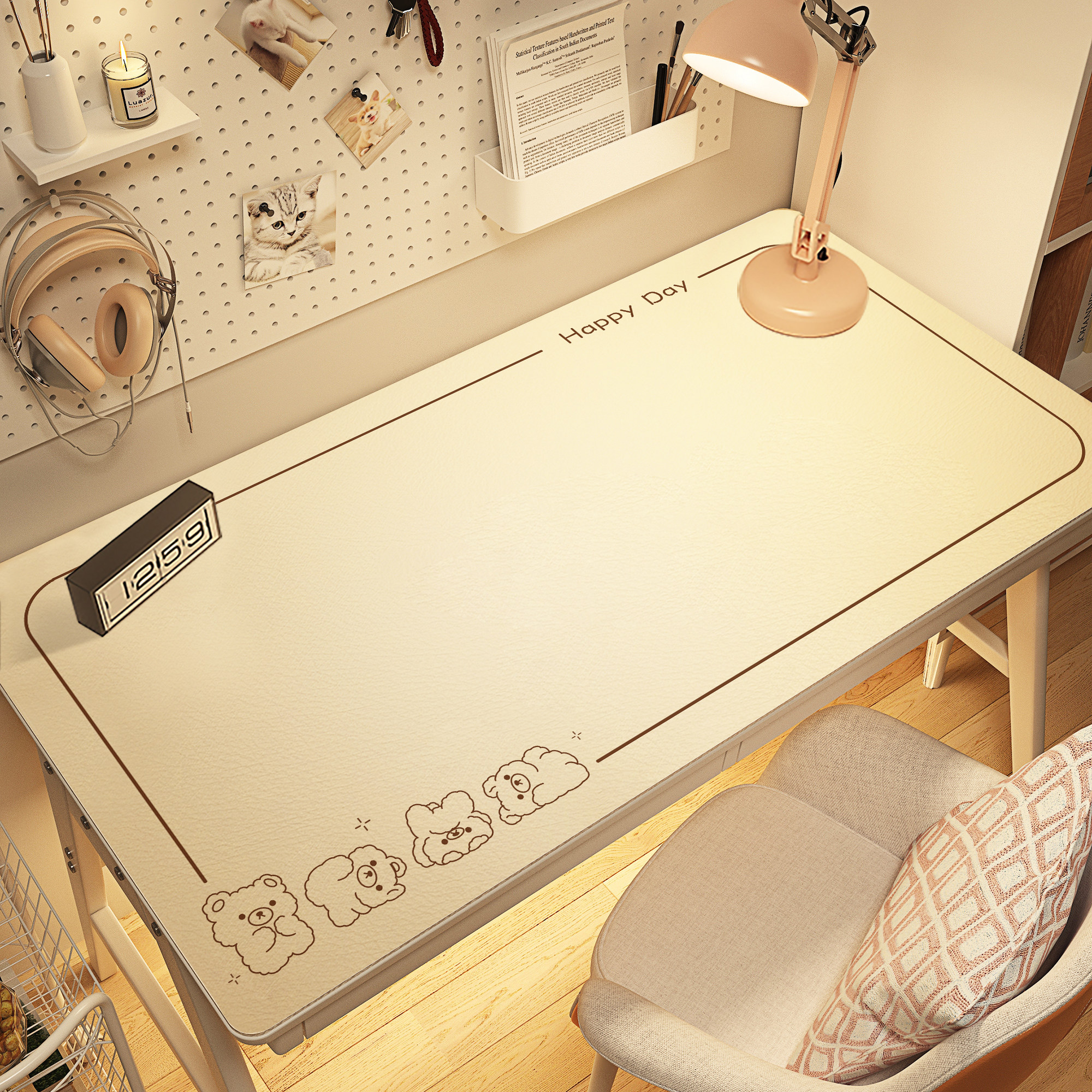 卡通环保书桌垫防水防油护眼儿童学习桌桌垫电脑写字台桌面保护垫