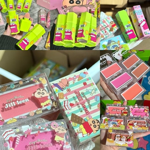 JILLLEEN蜡笔小新联名款液体腮红液泥膏氛围膨胀水感提升气色持妆