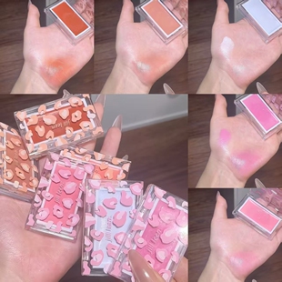 JILLLEEN柔滑腮红膏水润亮元气腮紫膨胀氛围感持妆修容提气色百搭