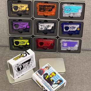 国产DX假面骑仕金属蝗虫闪耀恐狼亚克千骑伊兹双模式密钥收纳铁盒