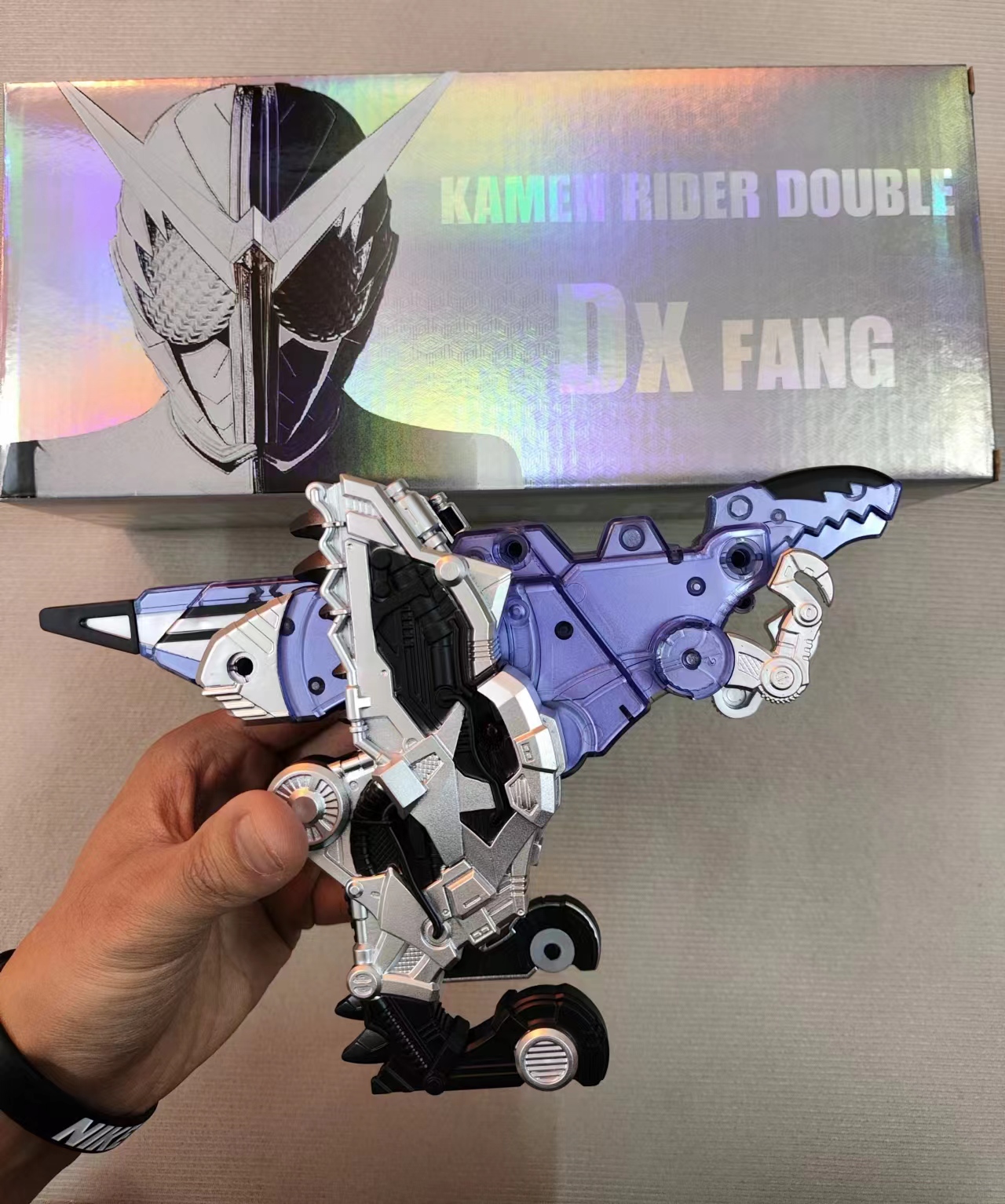 【涛哥测评】DX小恐龙国产自动弹牙Fang假面骑仕w可联动万代