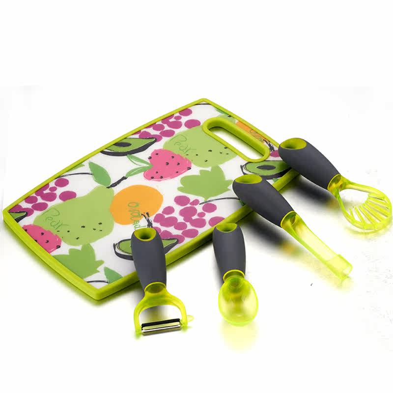 左家右厨 厨房菜板水果工具五件套取芯器挖球勺削皮刀取瓤器