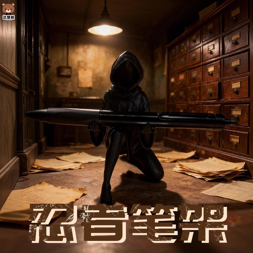 忍者笔架摆件3d打印手办个性创意桌面笔筒文具收纳魔女斗篷黑武士