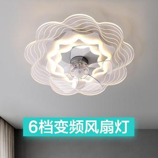 2025新款简约儿童卧室风扇灯现代客厅大气轻奢餐厅智能吊扇吸顶灯