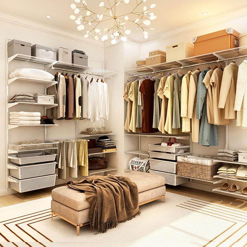 定制金属衣帽架步入式衣帽间开放式卧室砌墙上衣柜框架衣橱挂衣架,住宅家具,独立衣柜,淘宝优惠券,粉丝福利购,淘宝优惠卷