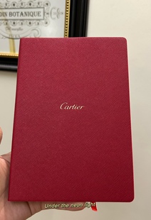 现货！高级笔记本珠宝大牌红色记事本A5本子空白页画图本