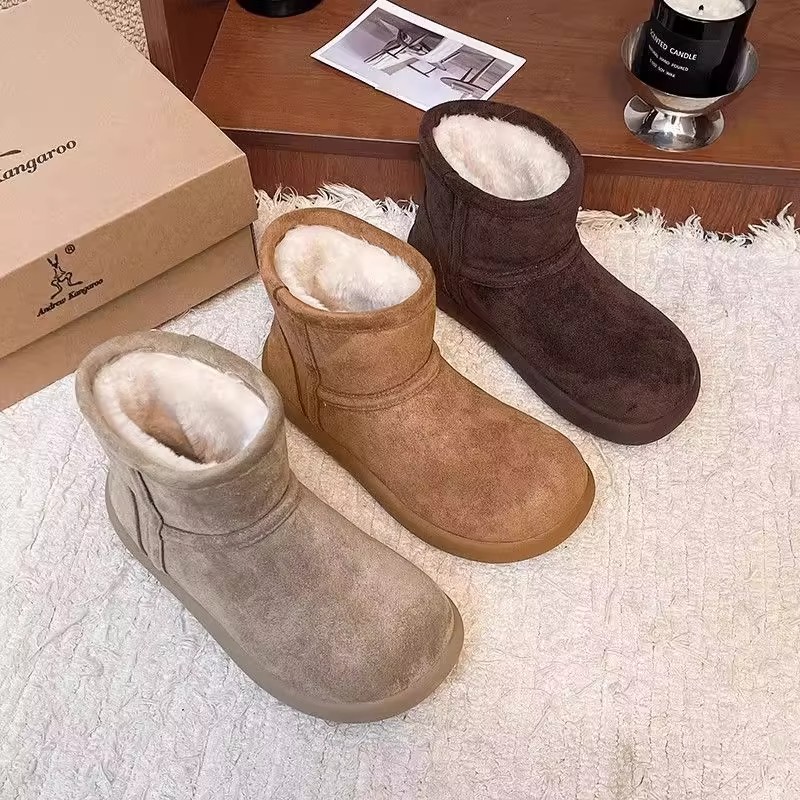 雪地靴女2025新款冬季加绒小土豆