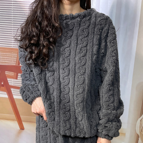 【单件上衣】冬季男女时尚新款可外穿家居睡衣珊瑚绒保暖加厚暖暖