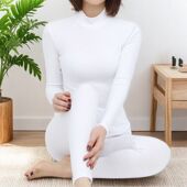 半高领加厚修身 2025女士大码 套装 保暖加绒秋衣秋裤 发热内衣 秋冬款