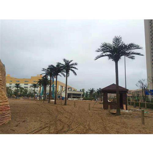 内部镀锌钢管假树椰子树仿真外部玻璃钢真树来图造型逼真