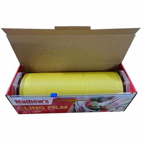 PVC透明大卷保鲜膜 家用滑刀式盒装保鲜膜食品级商超保鲜膜
