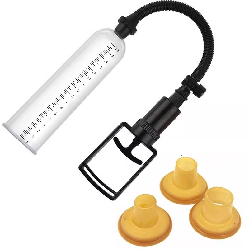 真空负压吸引理疗仪男士真空泵刻度筒硅胶皮圈拉伸短小保健锻炼器