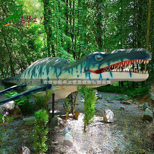 大型景区仿真恐龙模型电动鱼龙摆件博物馆恐龙机电模型展览