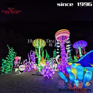 亮化工厂源头厂家兔年春节创意花灯组合大型彩灯彩车摆件模型